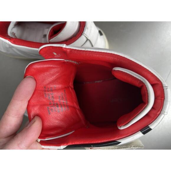 Calvin Klein Sneakers Navin Nappa Logo High Top White Black Size 10.5 - Picture 7 of 7